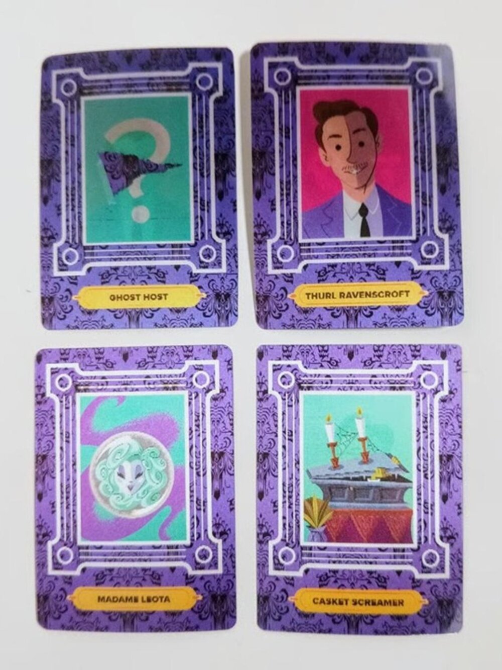 Disneyland Magic Key Haunted Mansion Lenticular Trading Cards Complete Set